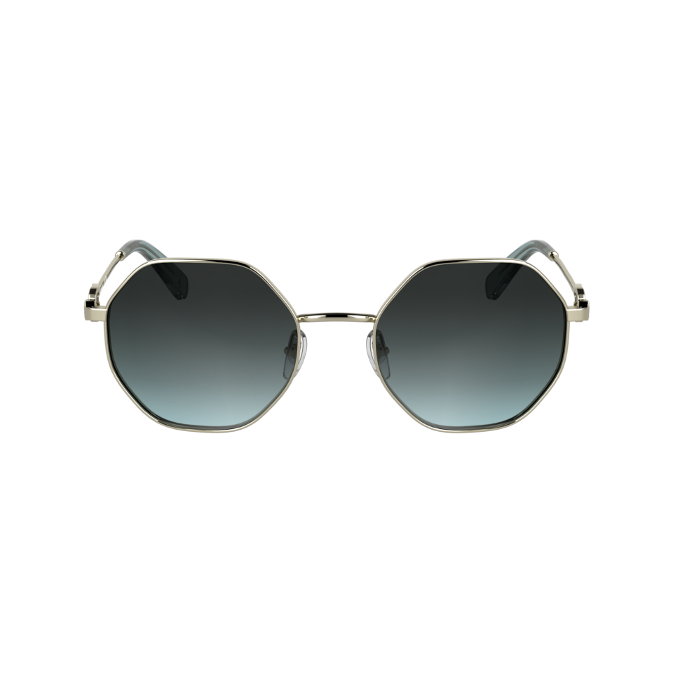 Sunglasses Gold/Blue - Metal