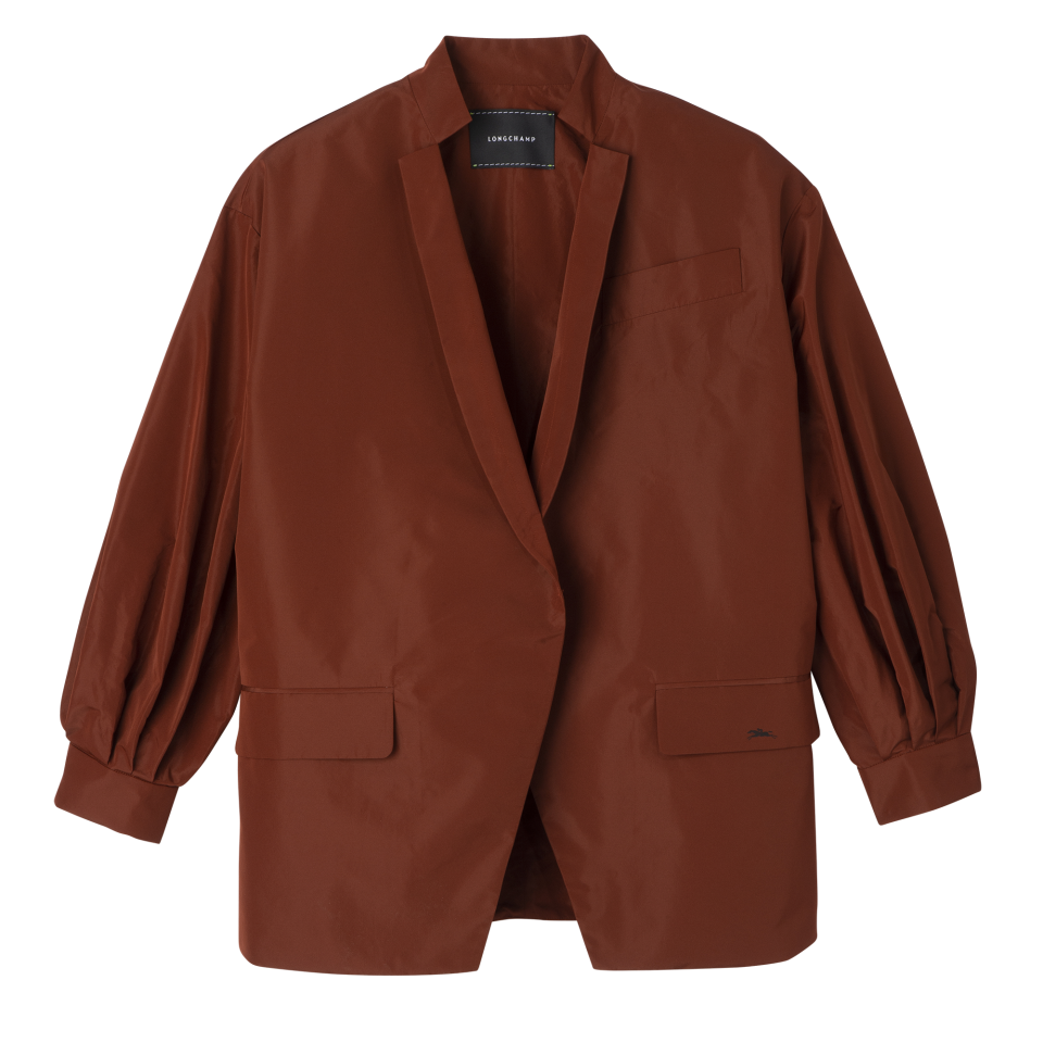 Kimono jacket Chestnut - Technical taffeta