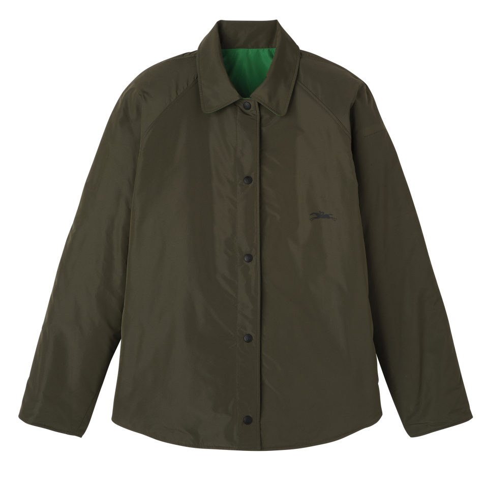 Padded blouson Khaki/Green - Technical taffeta