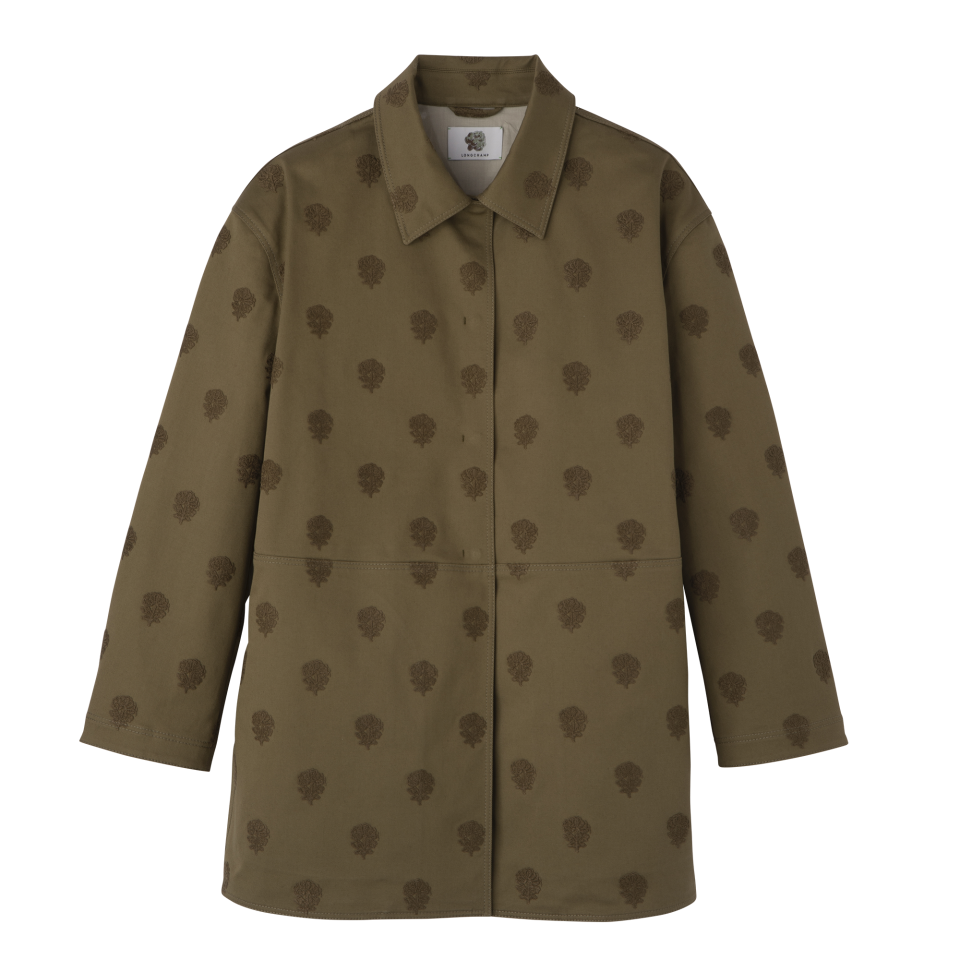 Coat Artichoke - Embroidered gabardine