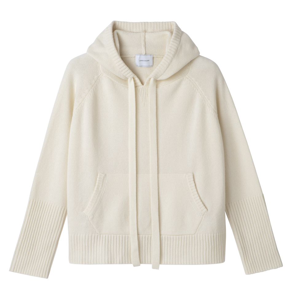 Hoodie jumper Ecru - Knit