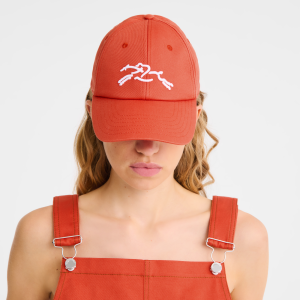 Solid cap Tomato – Cotton blend