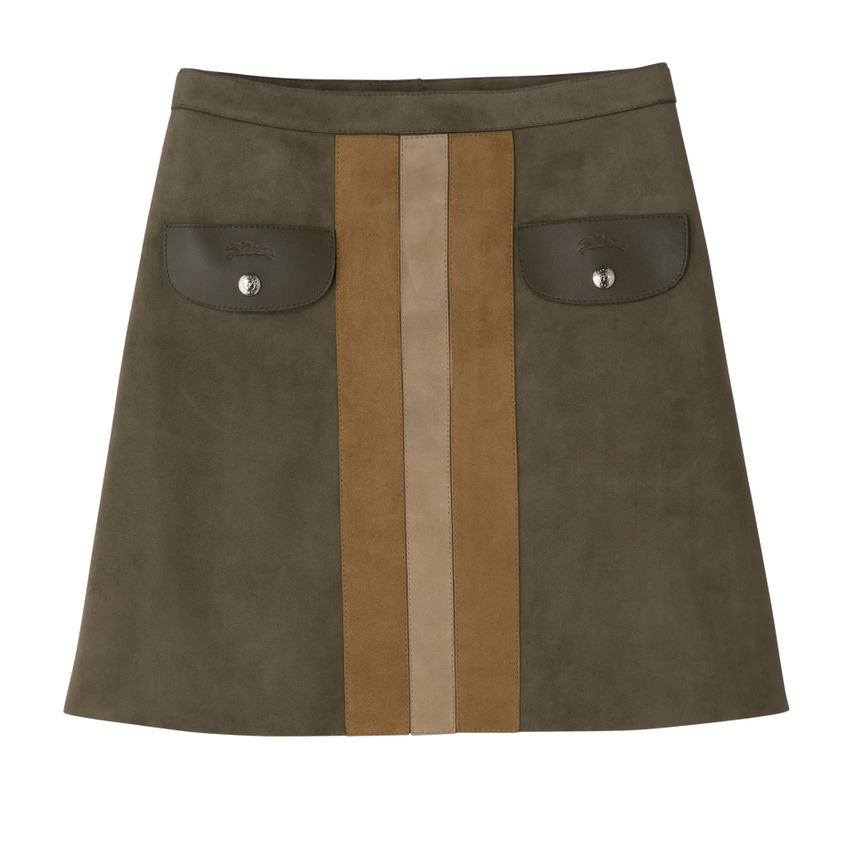 Skirt Khaki - Leather