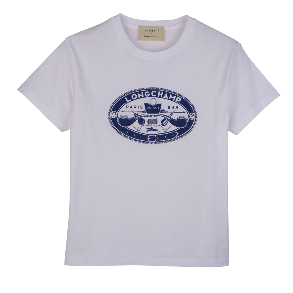 T-shirt White - Printed jersey