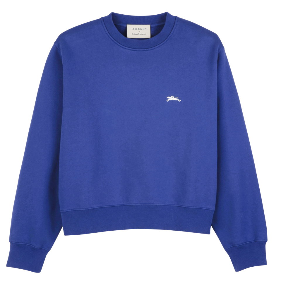 Sweatshirt Cobalt - Printed jersey