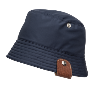 Reversible bucket hat Navy/Artichoke – Technical taffeta