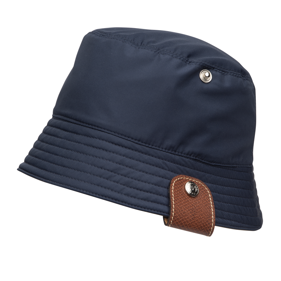 Reversible bucket hat Navy/Artichoke - Technical taffeta