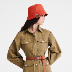 Reversible bucket hat Chestnut/Tomato – Technical taffeta
