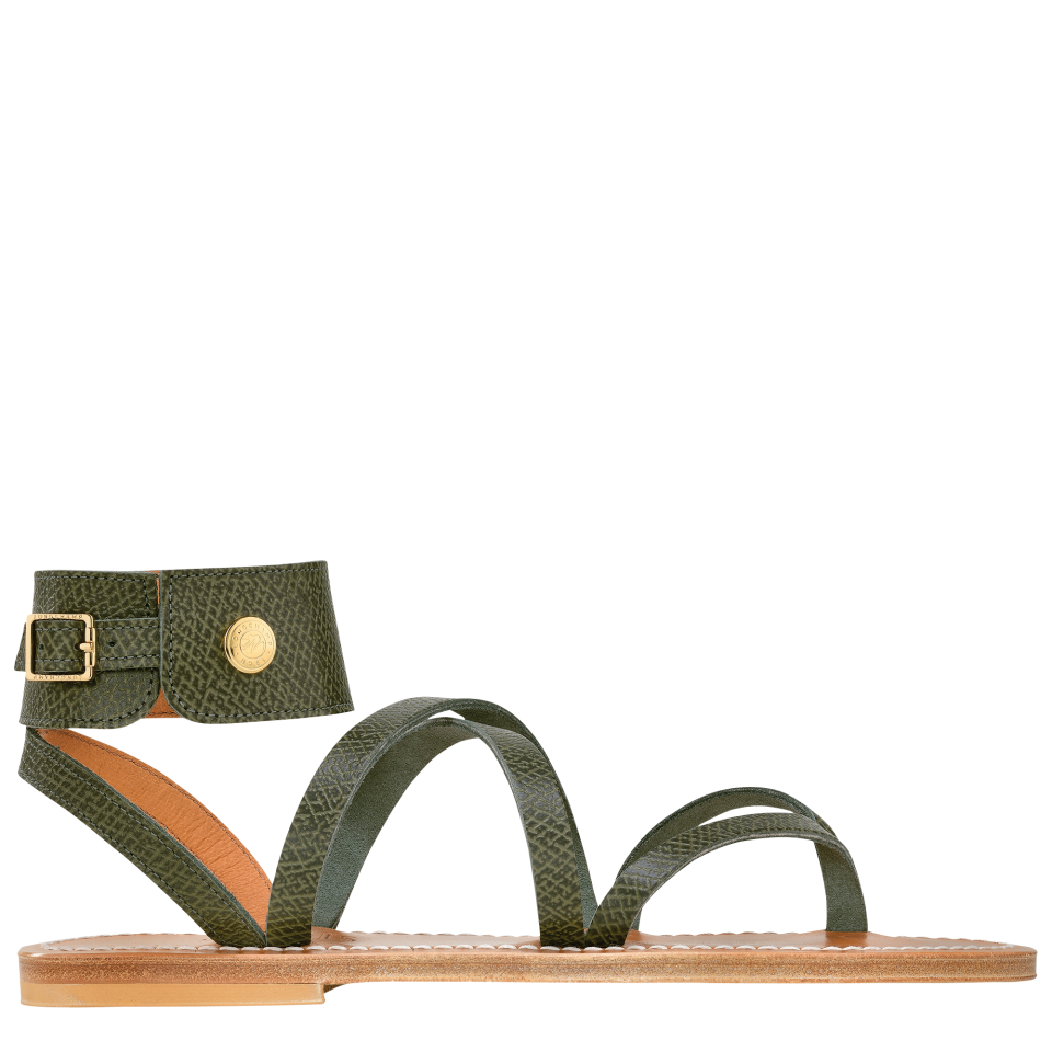 Longchamp x K.Jacques Sandals Forest - Leather