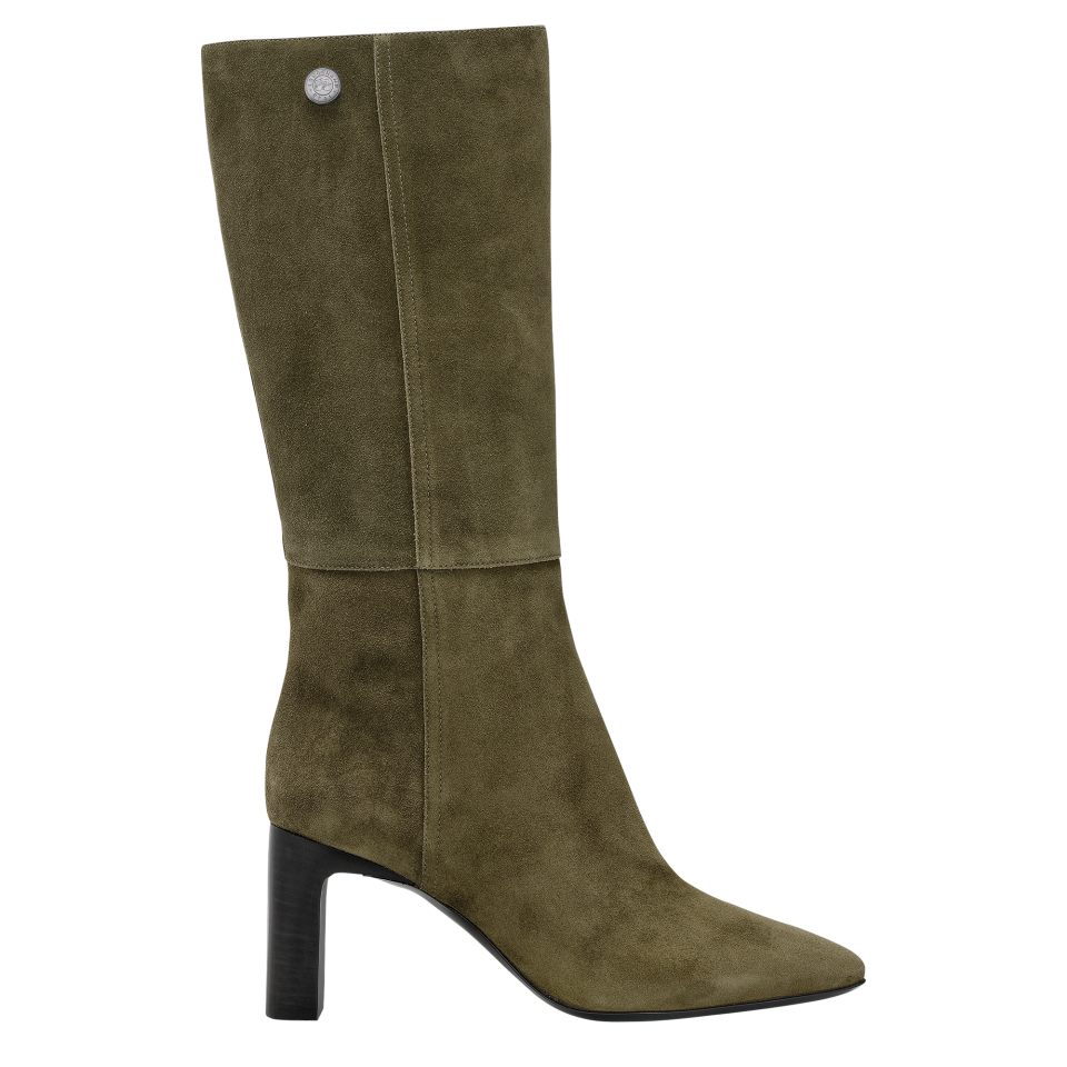 Allure Heel boots Khaki - Leather