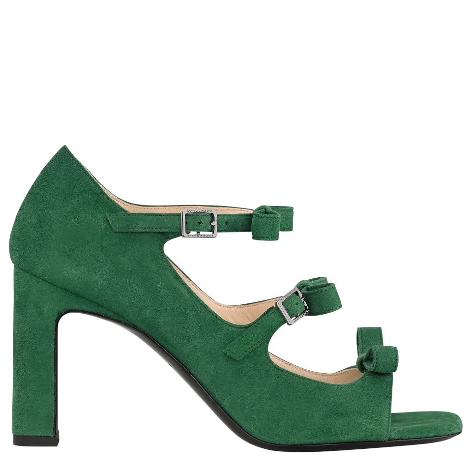 La Baronne Sandals Thyme - Leather