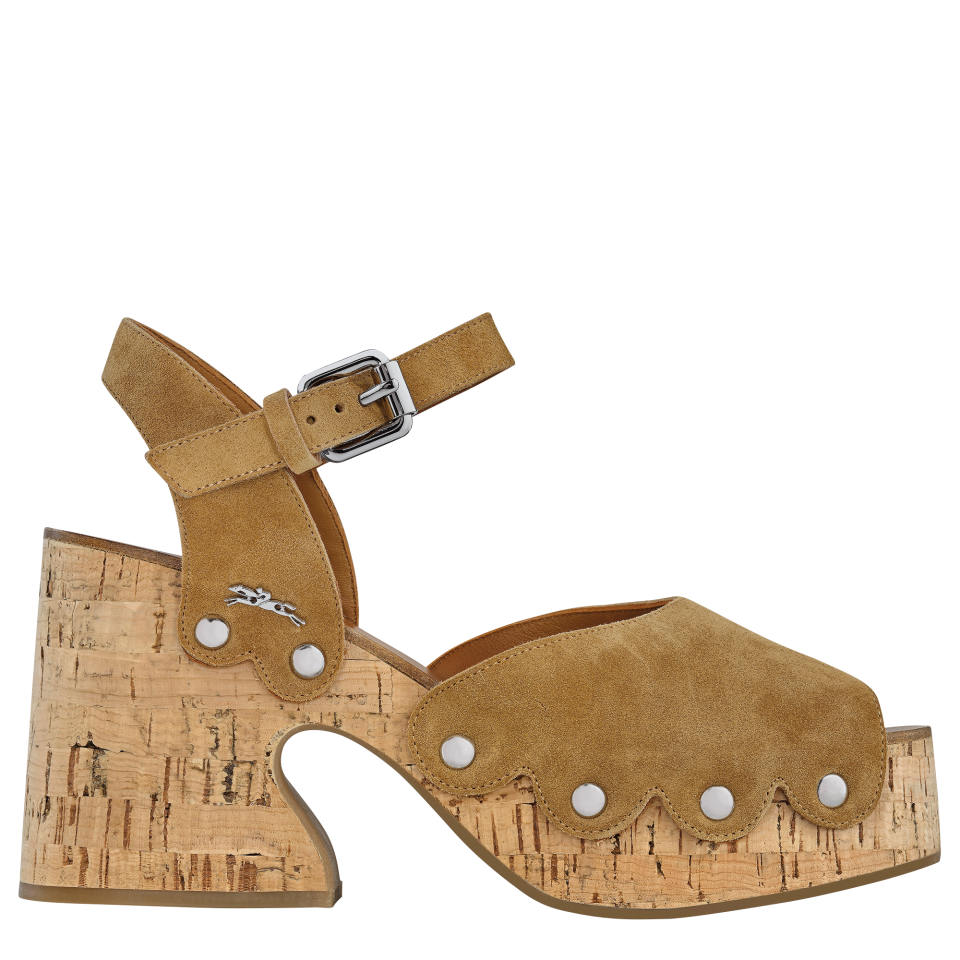 La Cigale Sandals Walnut - Leather