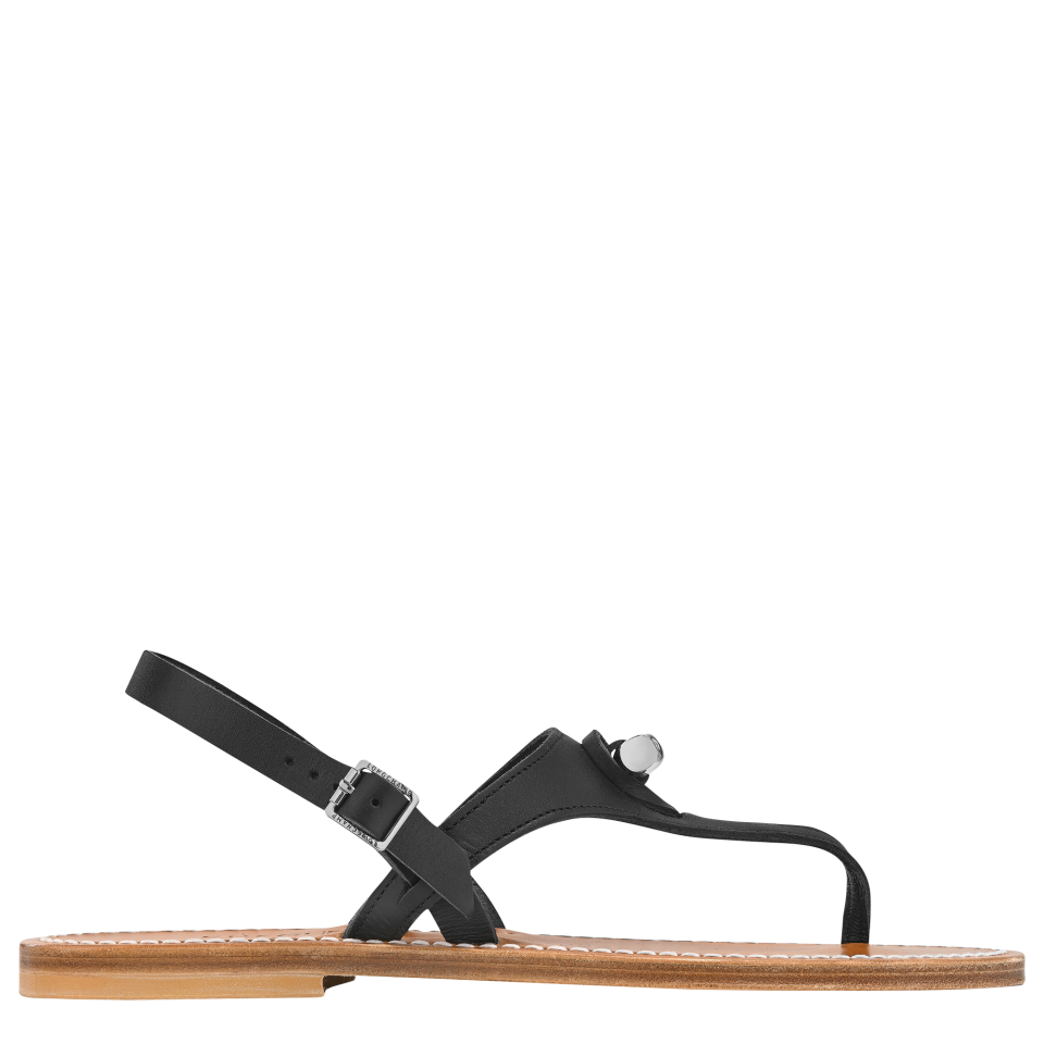 Longchamp x K.Jacques Sandals Black - Leather