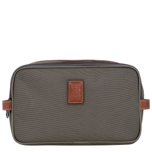 Boxford Toiletry case Brown – Recycled canvas