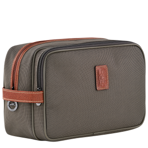 Boxford Toiletry case Brown – Recycled canvas