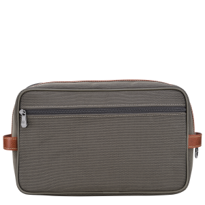 Boxford Toiletry case Brown – Recycled canvas