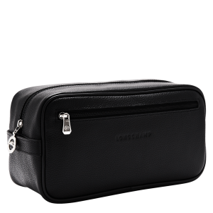 Le Foulonné Toiletry case Black – Leather