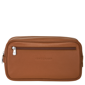 Le Foulonné Toiletry case Caramel – Leather