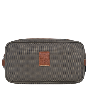 Boxford Toiletry case Brown – Recycled canvas