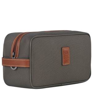 Boxford Toiletry case Brown – Recycled canvas
