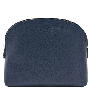 Le Foulonné Toiletry case Navy – Leather