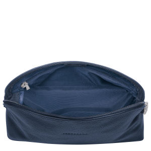 Le Foulonné Toiletry case Navy – Leather