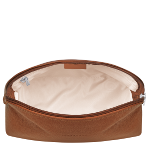 Le Foulonné Toiletry case Caramel – Leather