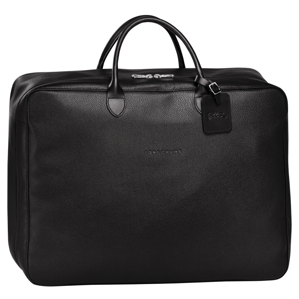 Le Foulonné M Suitcase Black - Leather