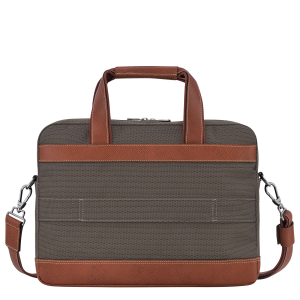 Boxford S Briefcase Brown – Recycled canvas