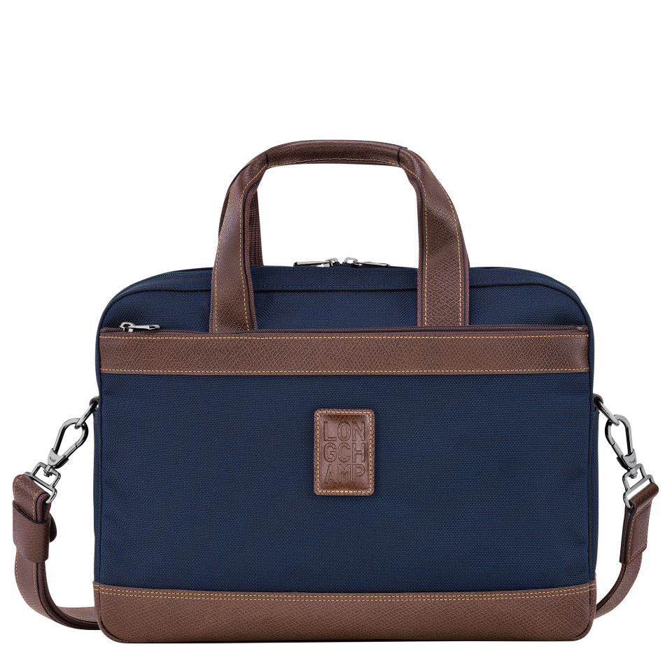 Boxford S Briefcase Blue - Recycled canvas