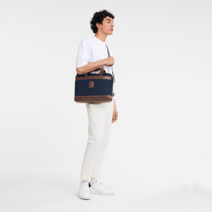 Boxford S Briefcase Blue – Recycled canvas