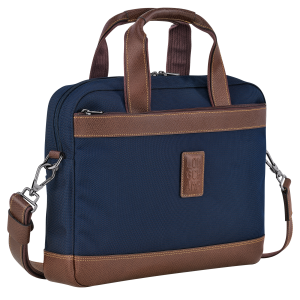 Boxford S Briefcase Blue – Recycled canvas
