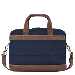 Boxford S Briefcase Blue – Recycled canvas