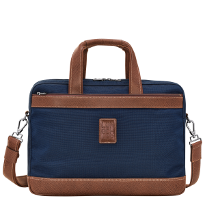 Boxford L Briefcase Blue – Recycled canvas