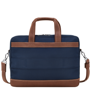 Boxford L Briefcase Blue – Recycled canvas