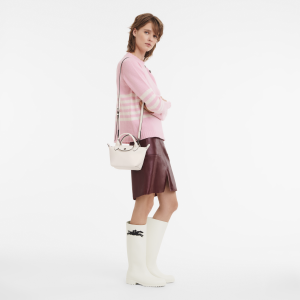 Le Pliage Xtra XS Handbag Ecru – Leather
