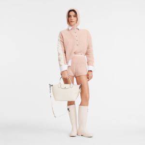 Le Pliage Xtra S Handbag Ecru – Leather