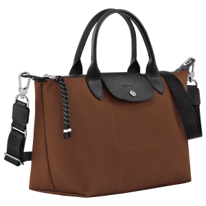 Le Pliage Energy S Handbag Chocolate – Recycled canvas
