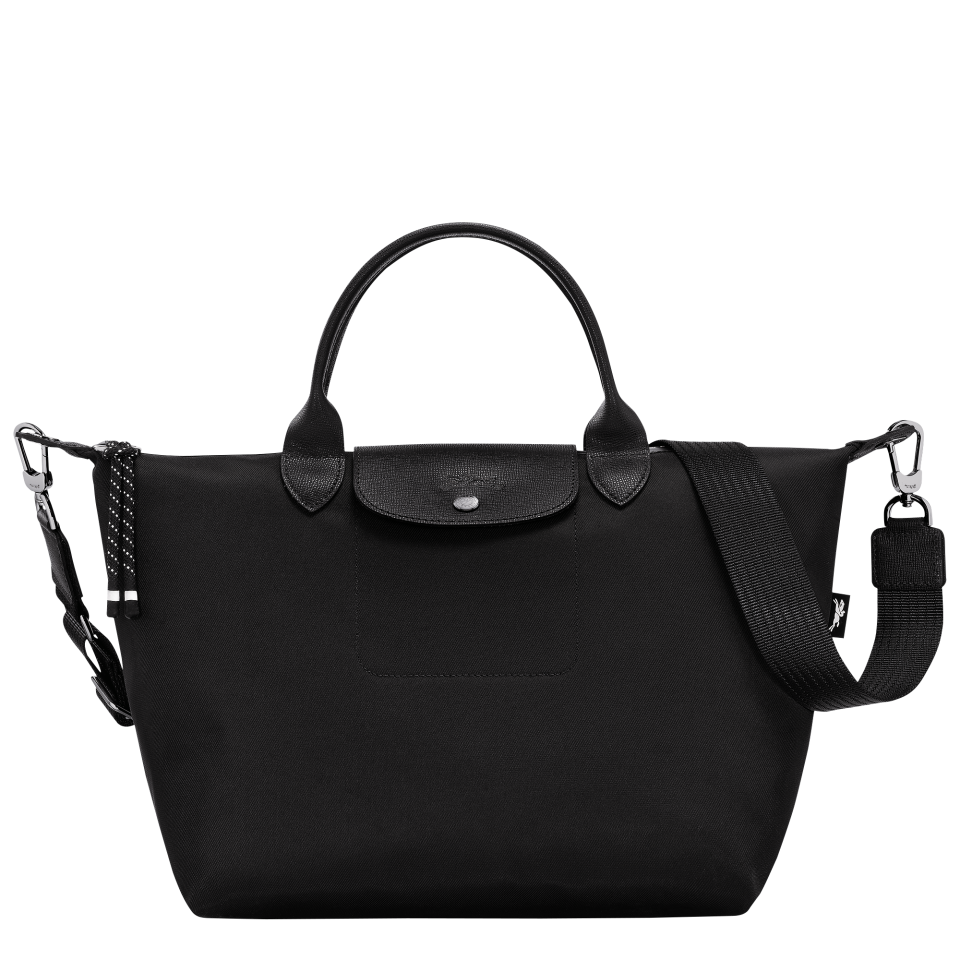 Le Pliage Energy L Handbag Black - Recycled canvas