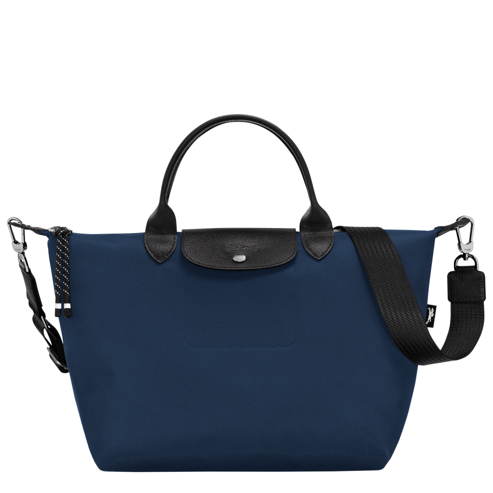 Le Pliage Energy L Handbag Navy - Recycled canvas