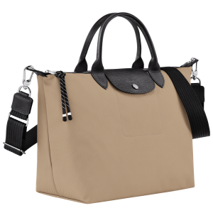 Le Pliage Energy L Handbag Clay – Recycled canvas