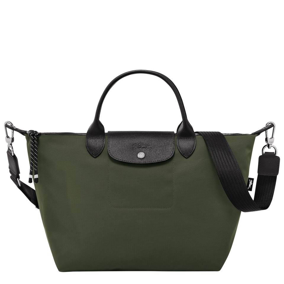 Le Pliage Energy L Handbag Khaki - Recycled canvas