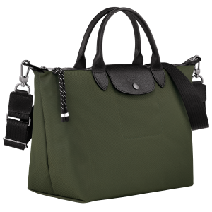 Le Pliage Energy L Handbag Khaki – Recycled canvas