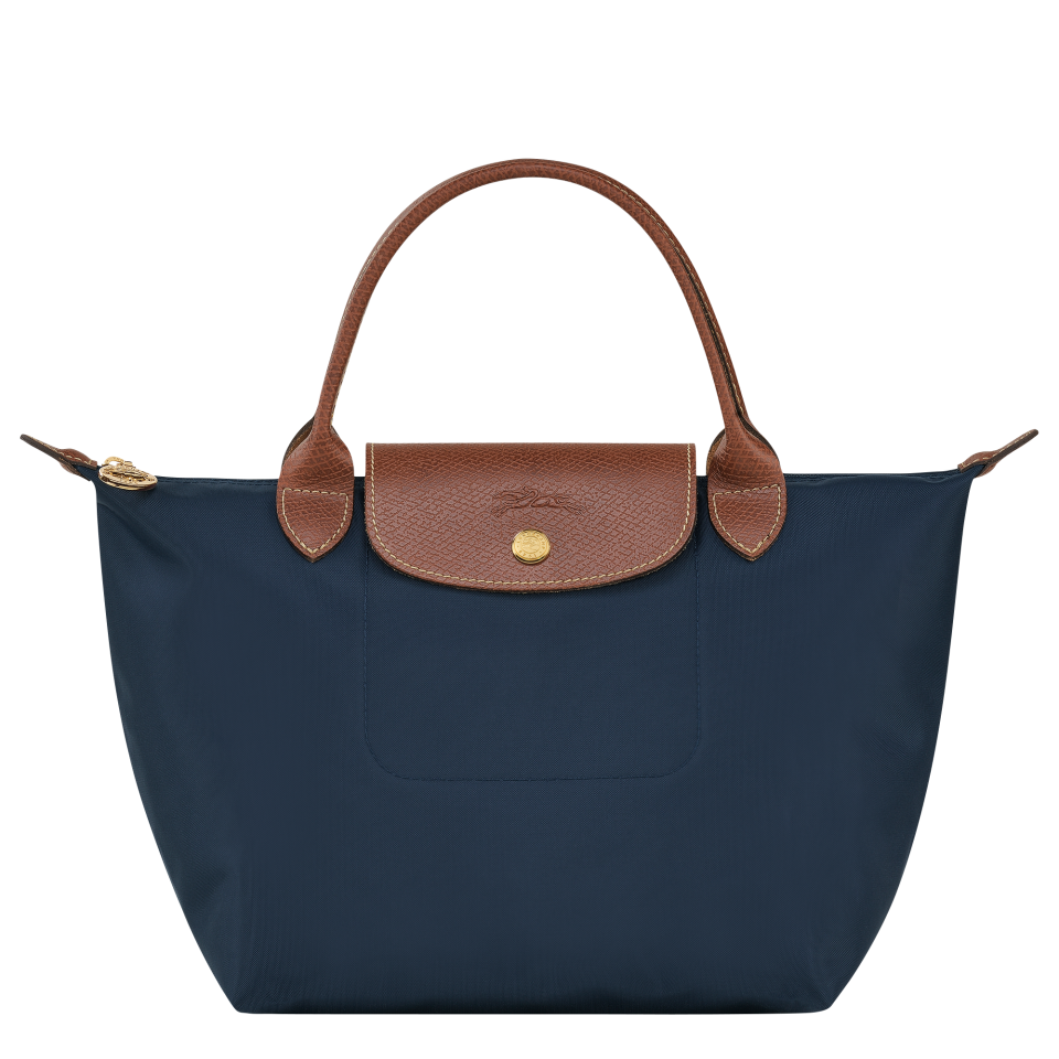 Le Pliage Original S Handbag Navy - Recycled canvas
