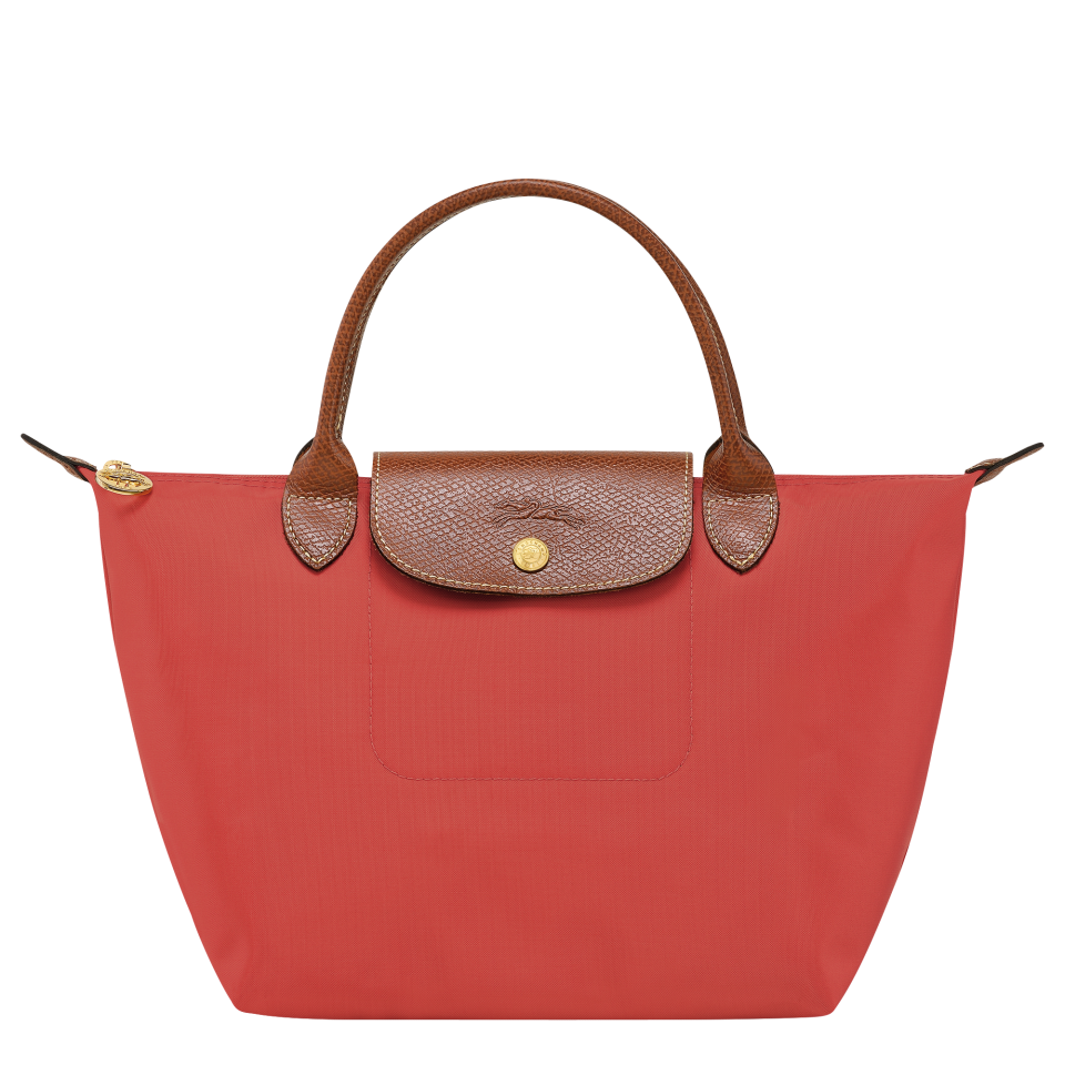 Le Pliage Original S Handbag Tomato - Recycled canvas