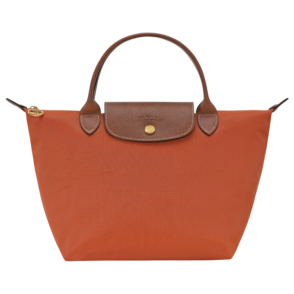 Le Pliage Original S Handbag Brick - Recycled canvas