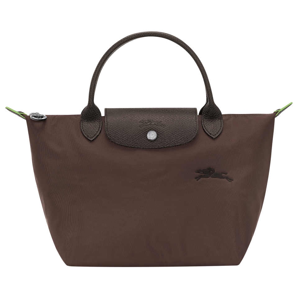 Le Pliage Green S Handbag Mocha - Recycled canvas