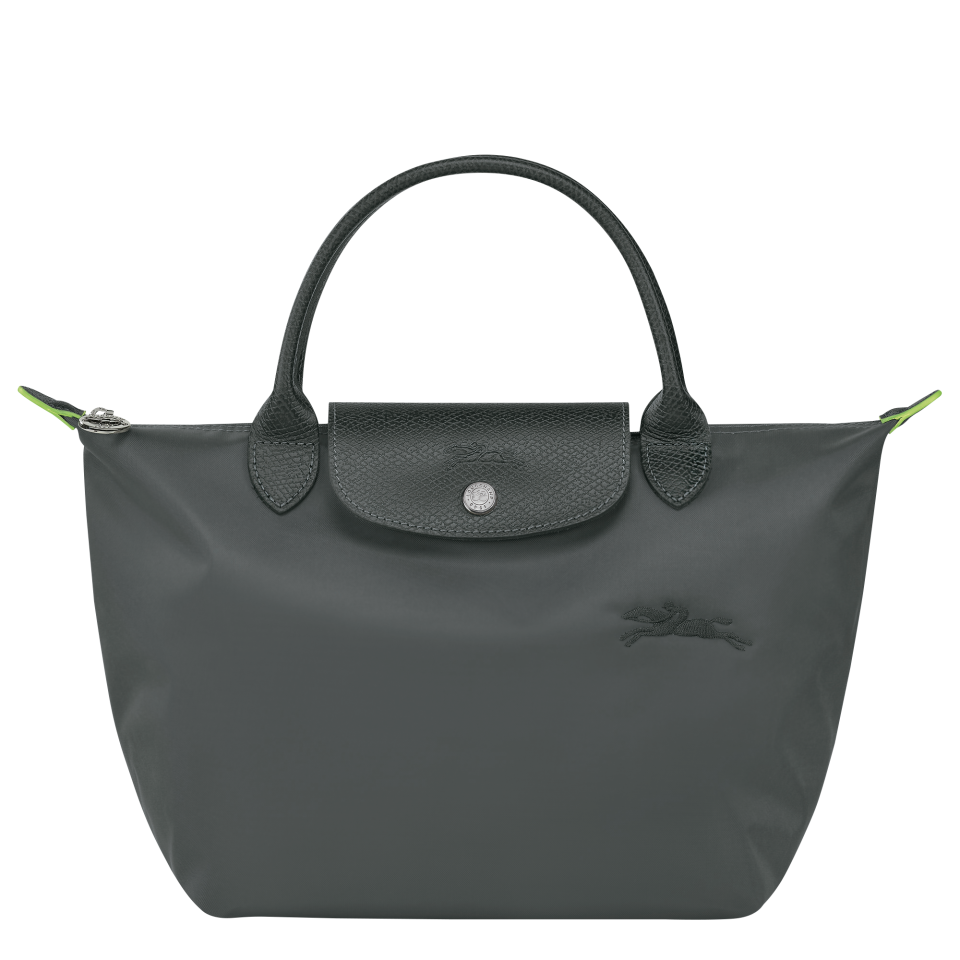 Le Pliage Green S Handbag Graphite - Recycled canvas