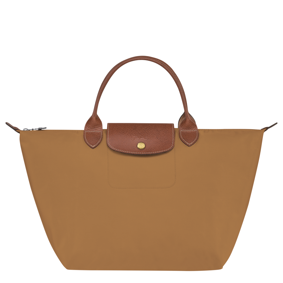 Le Pliage Original M Handbag Fawn - Recycled canvas