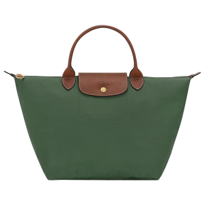 Le Pliage Original M Handbag British Green – Recycled canvas